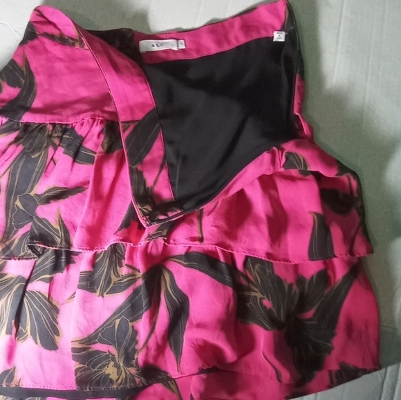 A.L.C Pink Floral Tiered Skirt - Picture 5 of 6